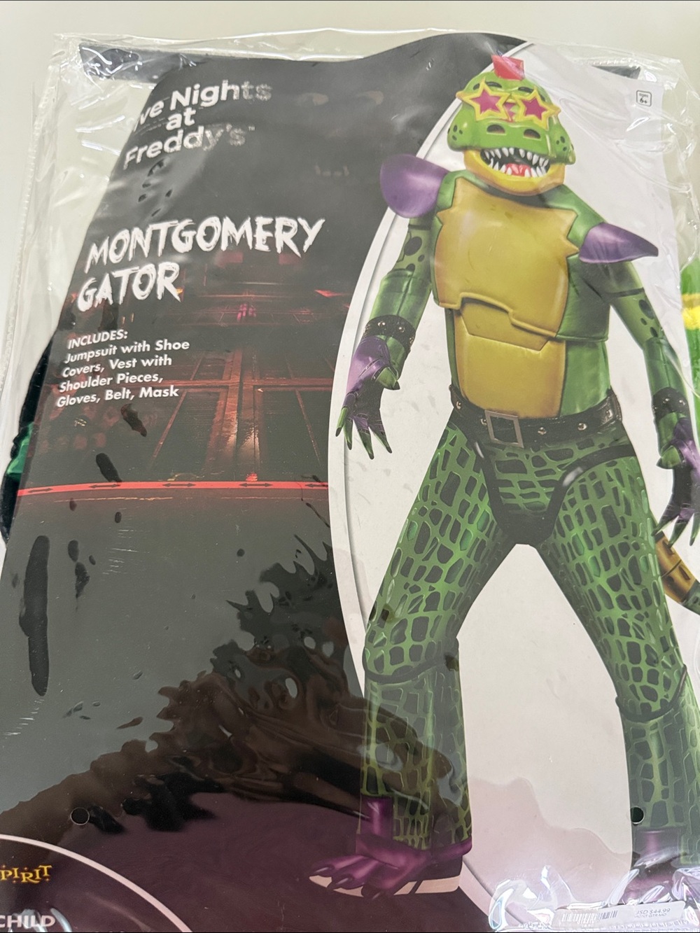 Montgomery Gator Kids Costume - Green & Purple